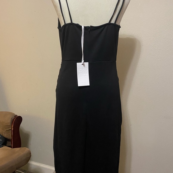 GRACE KARIN Large Women's Black Cocktail Dress with Spaghetti Straps - Picture 3 of 5